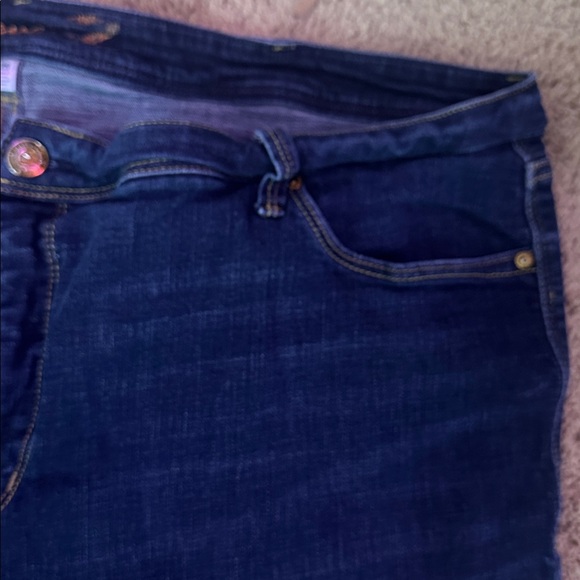 Seven7 Dark Blue Flare Jeans Size 28 - Picture 5 of 5